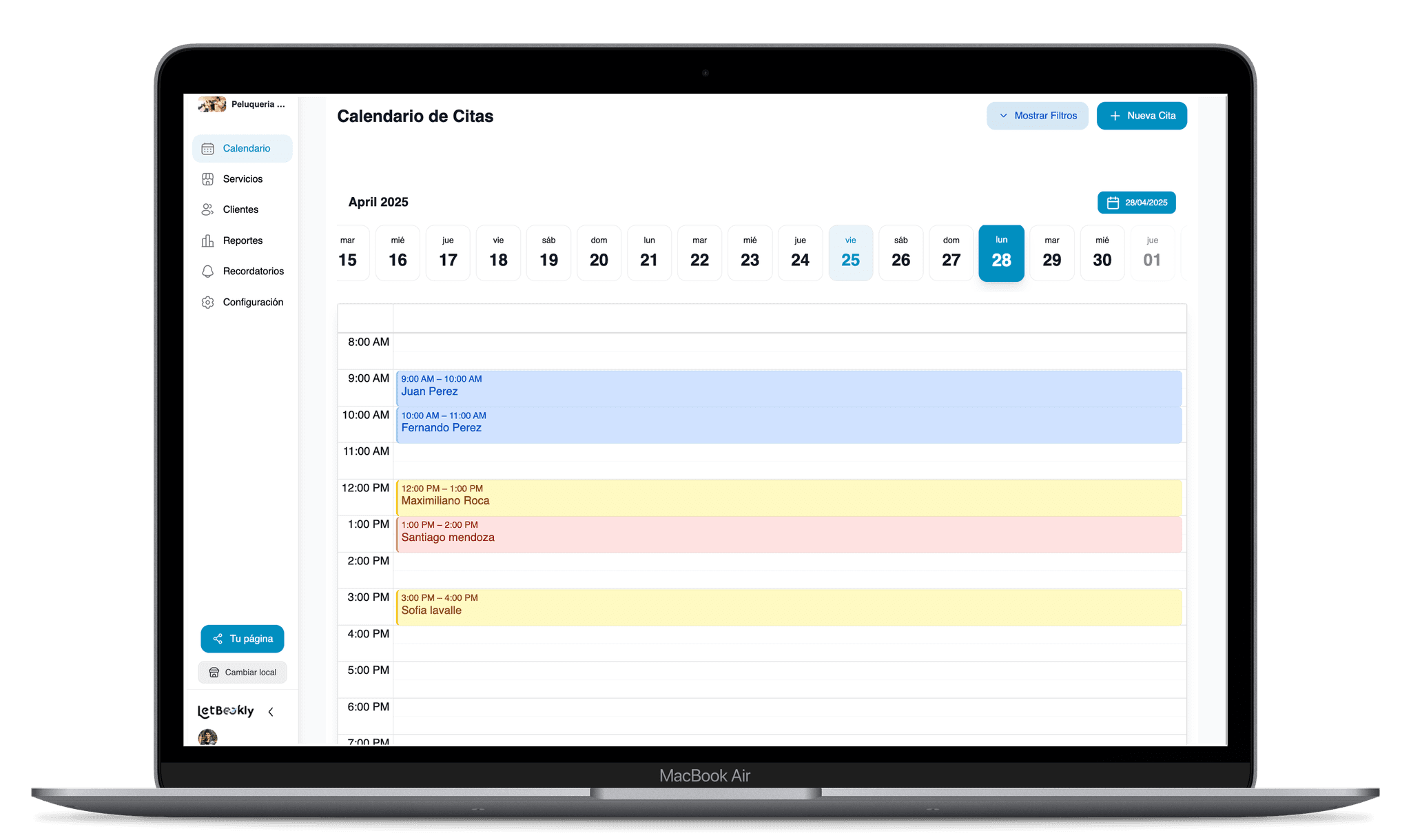 LetBookly Dashboard